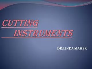 Cutting instruments
