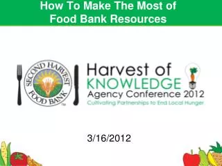 how to make the most of food bank resources