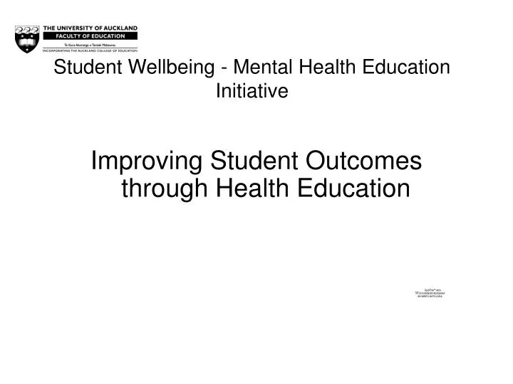 student wellbeing mental health education initiative
