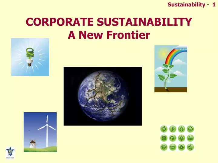 corporate sustainability a new frontier