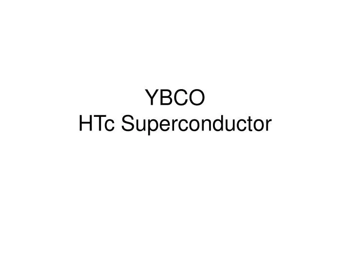 ybco htc superconductor