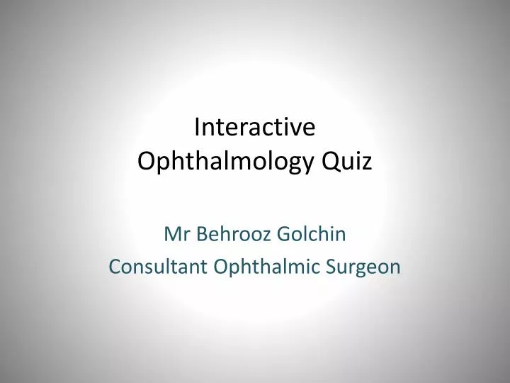 interactive ophthalmology quiz