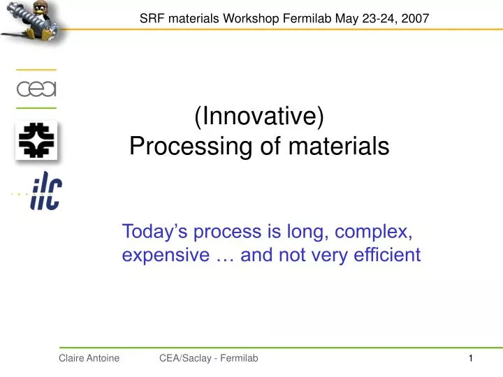 innovative processing of materials