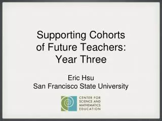 Eric Hsu San Francisco State University