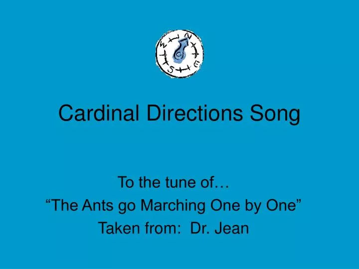 cardinal directions song