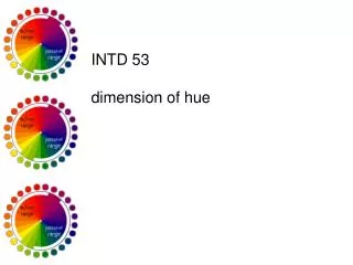 INTD 53 dimension of hue