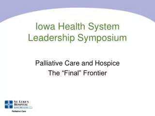 iowa health system leadership symposium