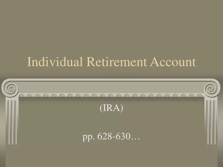 individual retirement account