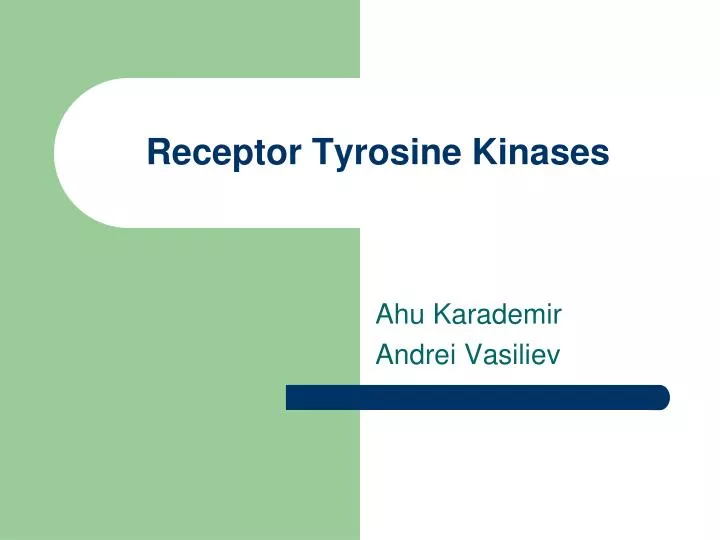 receptor tyrosine kinases