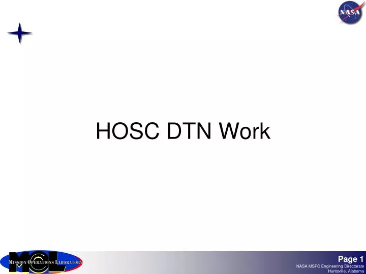 hosc dtn work