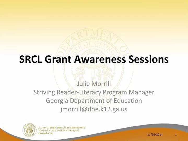 srcl grant awareness sessions