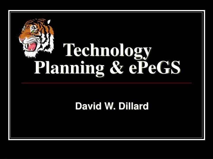 technology planning epegs