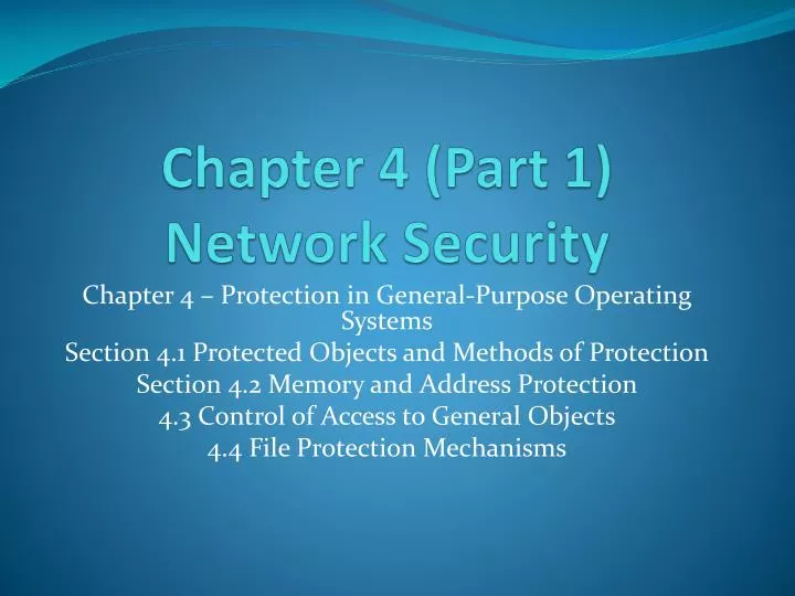 chapter 4 part 1 network security