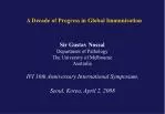 A Decade of Progress in Global Immunisation - slide 1