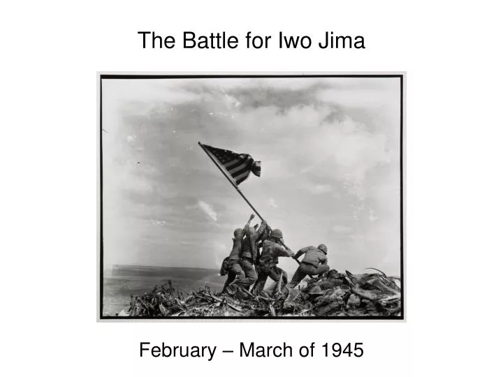 the battle for iwo jima