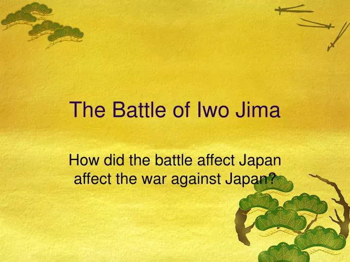 the battle of iwo jima