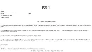 ISR 1