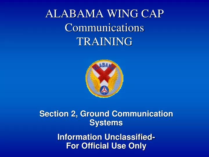 alabama wing cap communications training