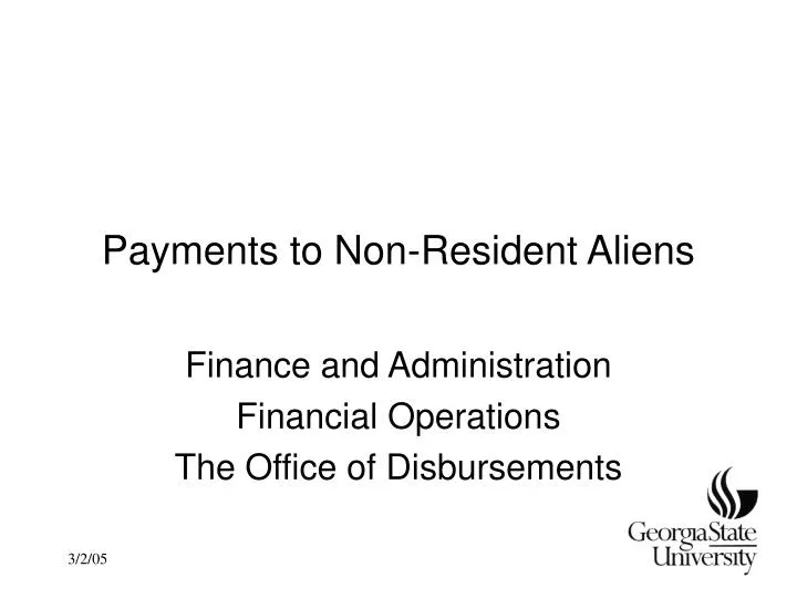 payments to non resident aliens