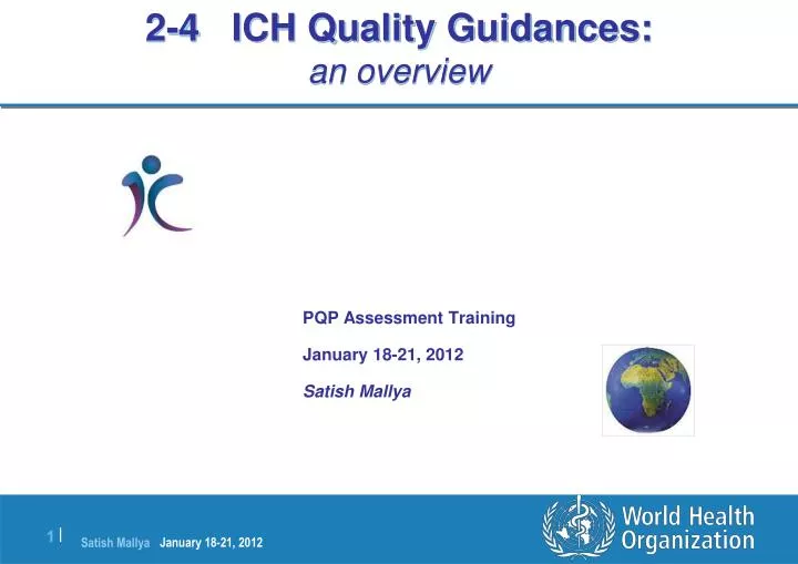 2 4 ich quality guidances an overview