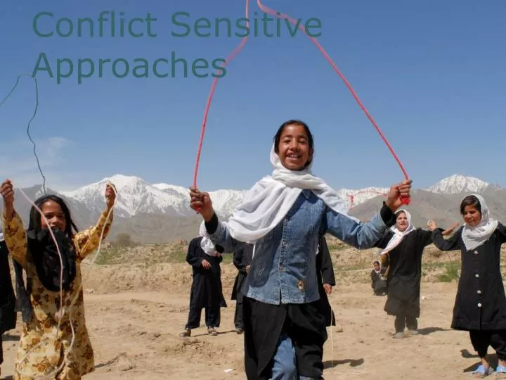 conflict sensitive approaches