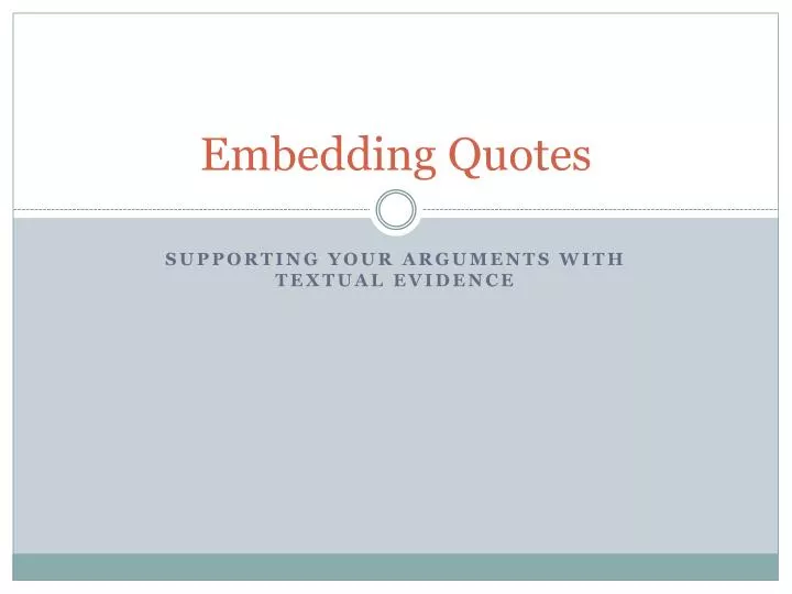 embedding quotes