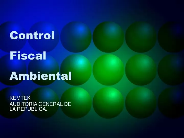 control fiscal ambiental