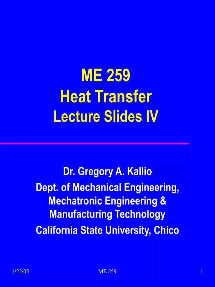 me 259 heat transfer lecture slides iv