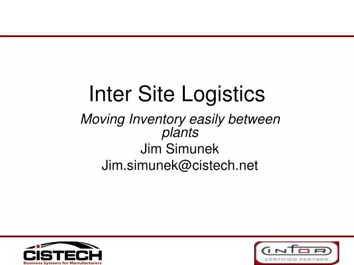 inter site logistics