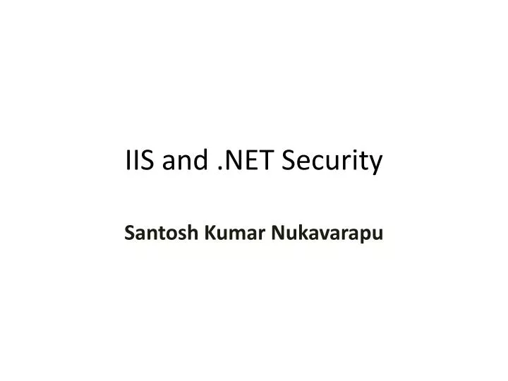 iis and net security