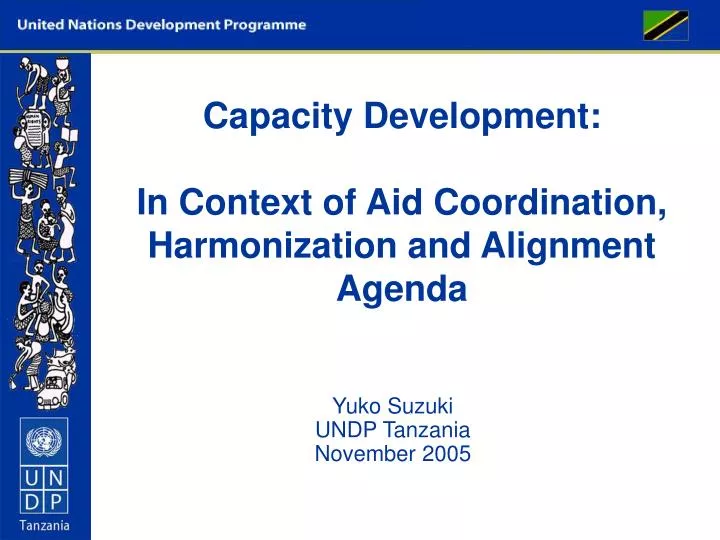 capacity development in context of aid coordination harmonization and alignment agenda