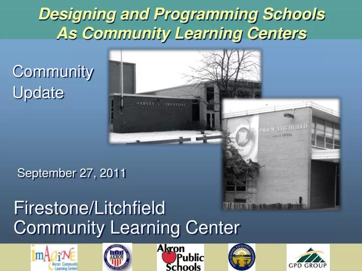 designing and programming schools as community learning centers