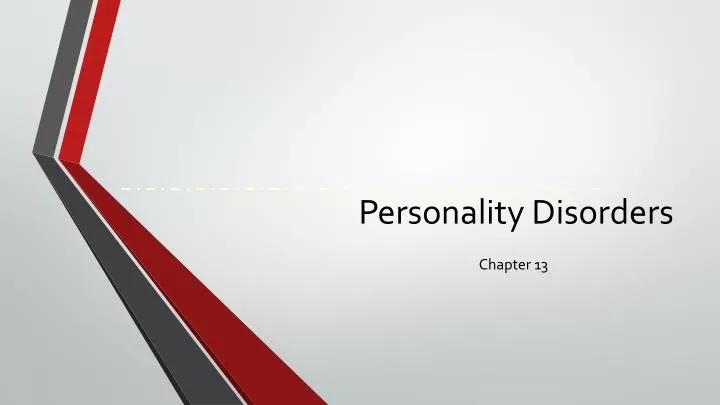 personality disorders