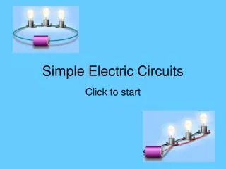 Simple Electric Circuits