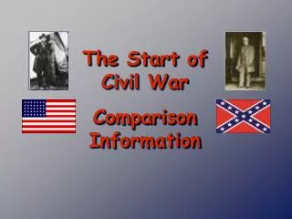 The Start of Civil War Comparison Information