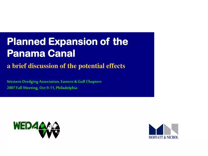 planned expansion of the panama canal
