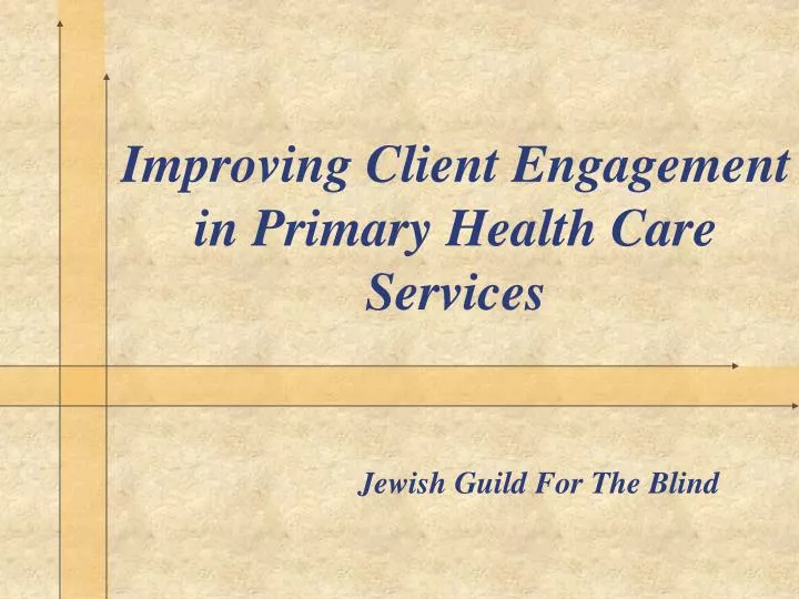 improving client engagement in primary health care services