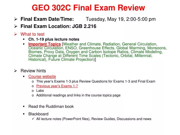 geo 302c final exam review