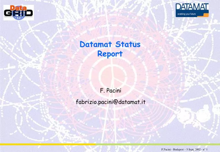 datamat status report