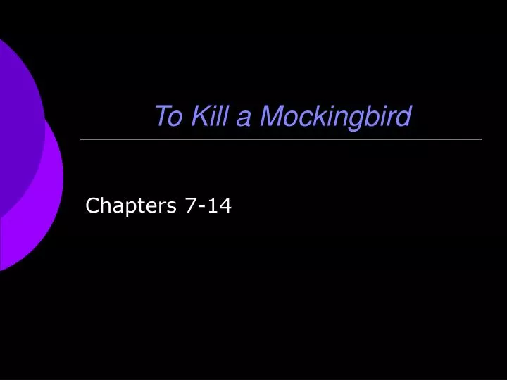 to kill a mockingbird