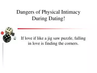 Dangers of Physical Intimacy During Dating!