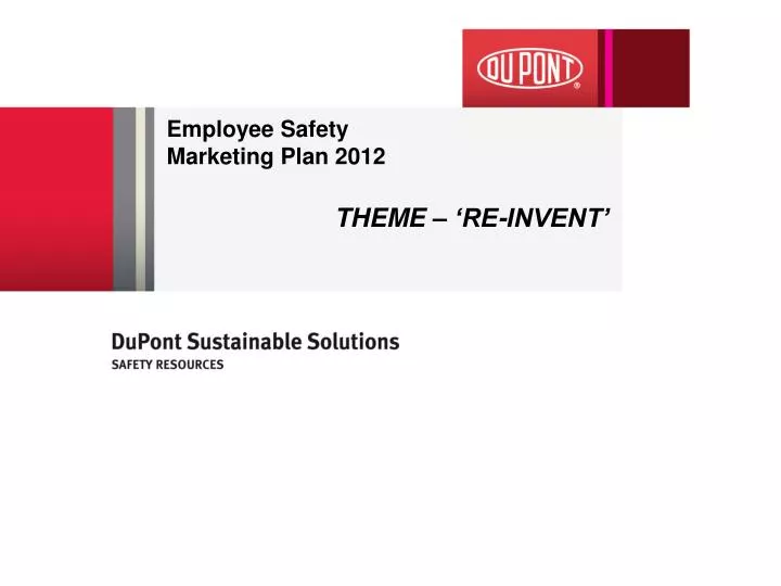 employee safety marketing plan 2012