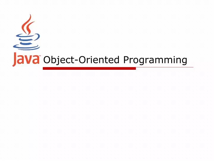 object oriented programming