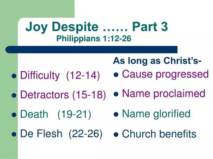 joy despite part 3 philippians 1 12 26