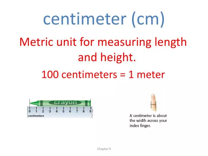 centimeter cm
