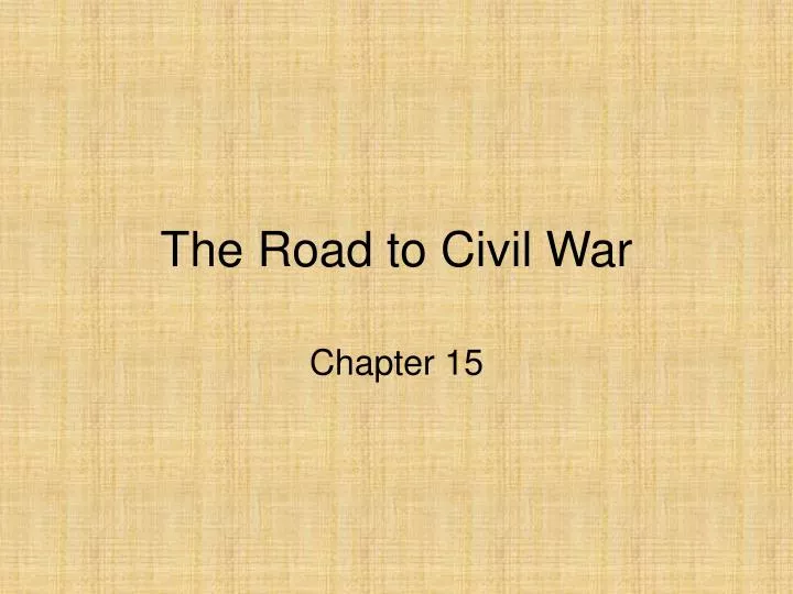 the road to civil war