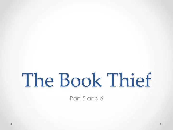 Ppt The Book Thief Powerpoint Presentation Free Download Id 6688301