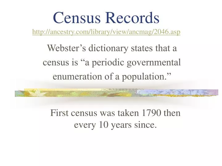 census records http ancestry com library view ancmag 2046 asp