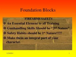 Foundation Blocks