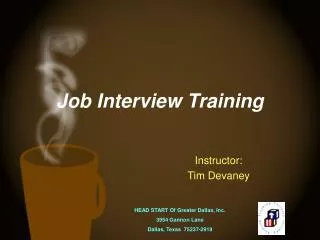 Job Interview Training